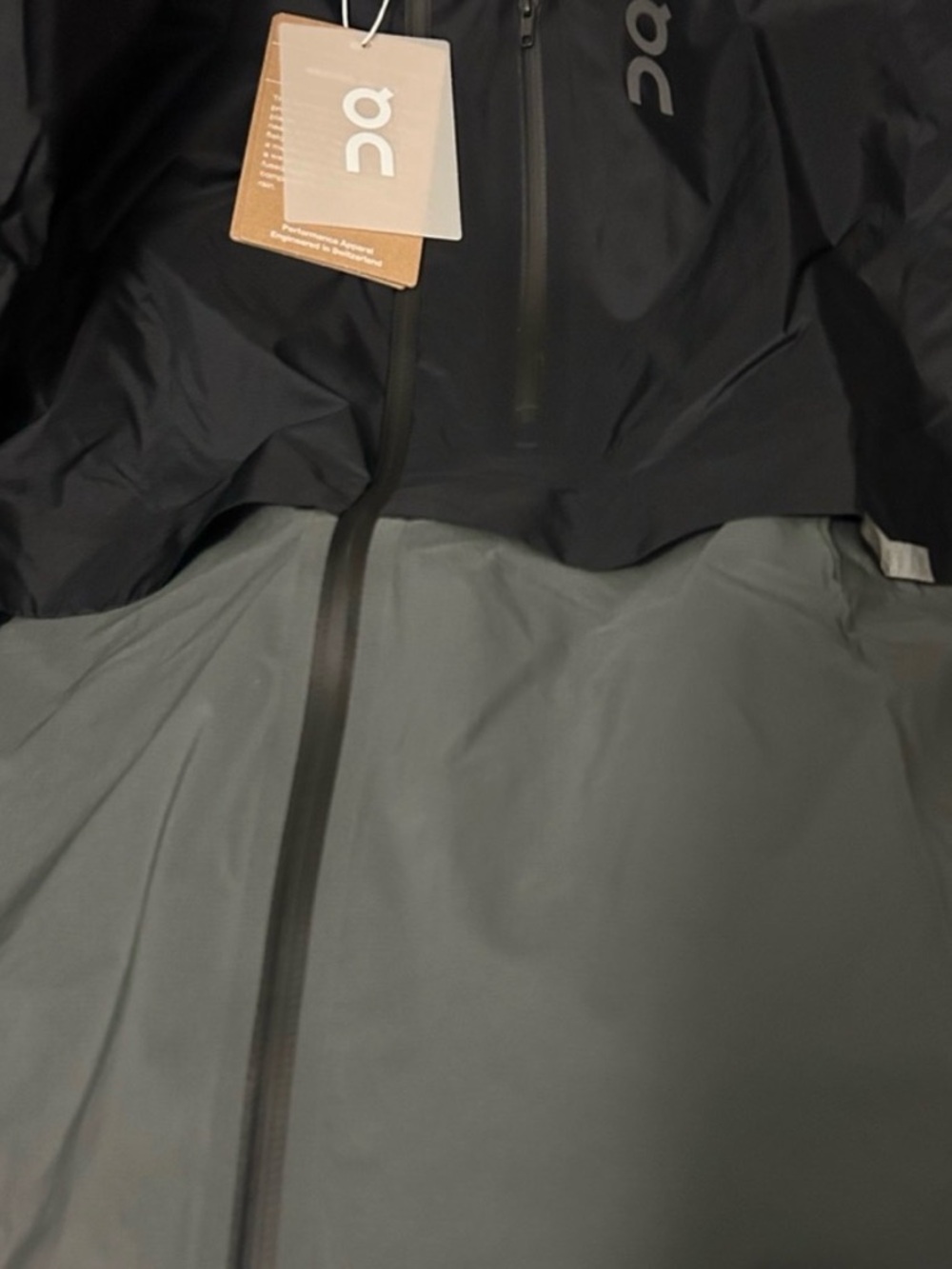 On Running Black and Gray Lightweight Shirt Jacket